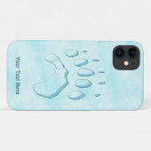 Coques Case-Mate iPhone Empreinte de patte d'ours polaire (Dos (Horizontal))