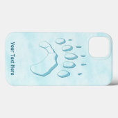 Coques Case-Mate iPhone Empreinte de patte d'ours polaire (Verso (horizontal))