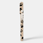 Coques Case-Mate iPhone Empreinte de patte photo beige et noir pour animau (Verso / Gauche)