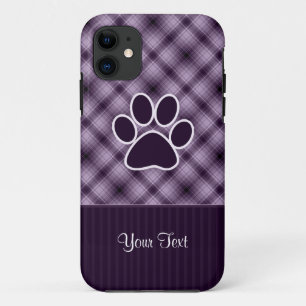 Coques Pour iPhone Empreinte de patte pourpre