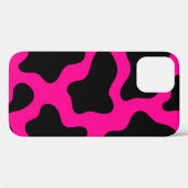 Coques Case-Mate iPhone empreinte de vache rose chaude (Verso (horizontal))