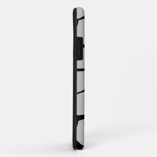 Coques Case-Mate iPhone empreinte de vache violette abstraite (Dos/Droite)