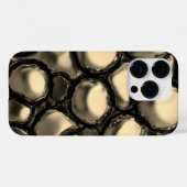 Coques Case-Mate iPhone Empreinte en acier inoxydable en or de titane (Verso (horizontal))