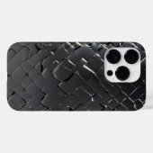 Coques Case-Mate iPhone Empreinte en acier inoxydable titane argent (Verso (horizontal))