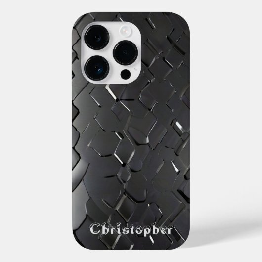 Coques Case-Mate iPhone Empreinte en acier inoxydable titane argent (Verso)