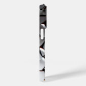 Coques Case-Mate iPhone Empreinte en acier inoxydable titane argent (Verso / Droite)