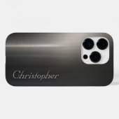 Coques Case-Mate iPhone Empreinte en acier inoxydable titane argent (Verso (horizontal))