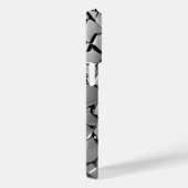 Coques Case-Mate iPhone Empreinte en acier inoxydable titane argent (Verso / Droite)