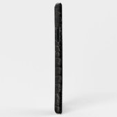 Coques Case-Mate iPhone Empreinte en crocodile noir (Dos/Droite)