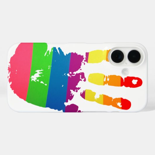 Coques Case-Mate iPhone Empreinte Rainbow (Verso (horizontal))
