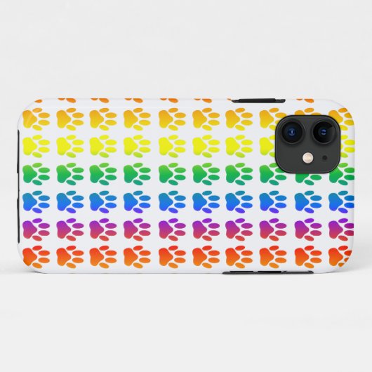 Coques Case-Mate iPhone Empreinte Rainbow Chien (Dos (Horizontal))