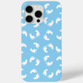 Coques Case-Mate iPhone Empreintes bébé, Pied bébé, Marches, Bleu, Garçon (Verso)