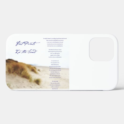 Coques Case-Mate iPhone empreintes dans le sable (Verso (horizontal))
