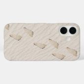 Coques Case-Mate iPhone Empreintes Dans Le Sable De Plage Ventée (Verso (horizontal))
