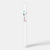 COQUES Case-Mate iPhone EMPREINTES DE PATTE DE CHIEN TURQUOISE ET ROSE CHA (Verso / Gauche)