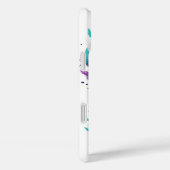 COQUES Case-Mate iPhone EMPREINTES DE PATTE DE CHIEN TURQUOISE ET ROSE CHA (Verso / Droite)