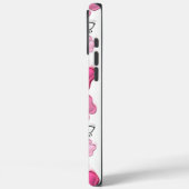 Coques Case-Mate iPhone Empreintes de pattes 3D rose et coeur iPhone 16 du (Verso / Gauche)