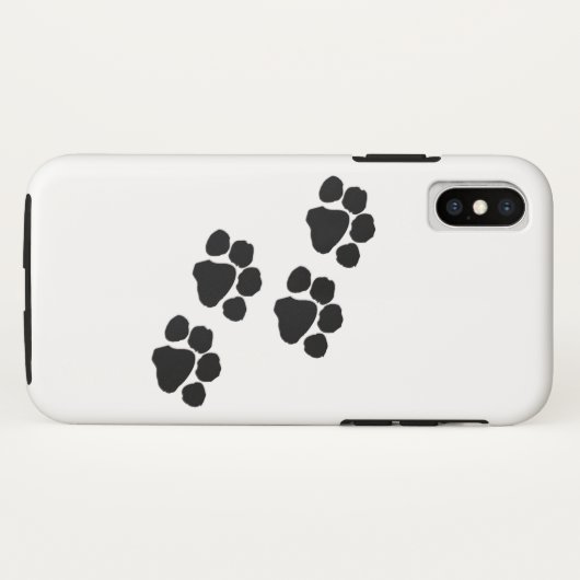 Coques Case-Mate iPhone Empreintes de pattes animaux (Dos (Horizontal))