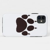 Coques Case-Mate iPhone Empreintes de pattes de chat (Dos (Horizontal))
