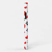 Coques Case-Mate iPhone Empreintes de pattes De Chiens Random Et Coeurs Ro (Dos/Droite)