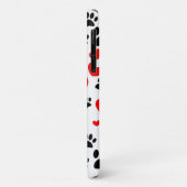 Coques Case-Mate iPhone Empreintes de pattes De Chiens Random Et Coeurs Ro (Dos/Gauche)