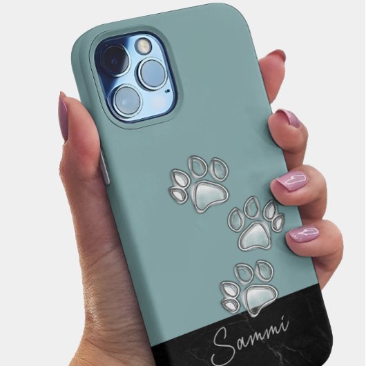 Coques Case-Mate iPhone Empreintes de pattes mignons Amoureux des chiens T