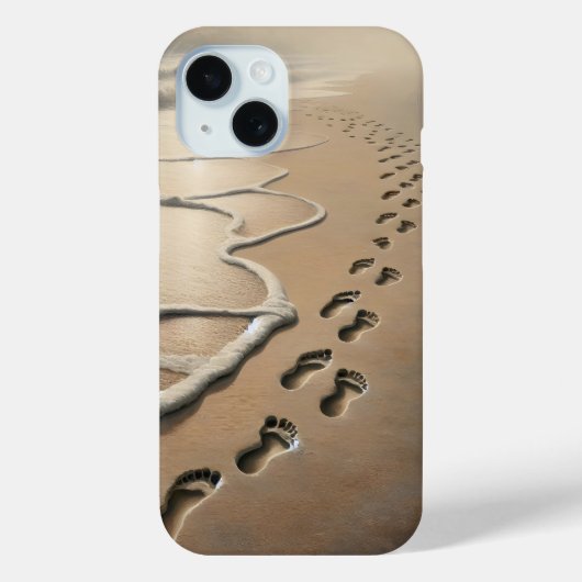 Coques Case-Mate iPhone Empreintes De Plage Avec Ocean Froth (Verso)