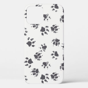 Case-Mate iPhone Case Empreintes Paw : Chien Monochrome Sans Seamless.