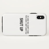 Coques Case-Mate iPhone En Coque, vous n'avez pas entendu (Dos (Horizontal))