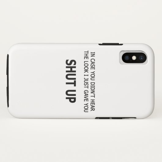 Coques Case-Mate iPhone En Coque, vous n'avez pas entendu (Dos (Horizontal))