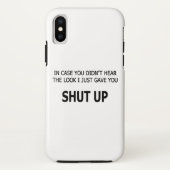 Coques Case-Mate iPhone En Coque, vous n'avez pas entendu (Dos)