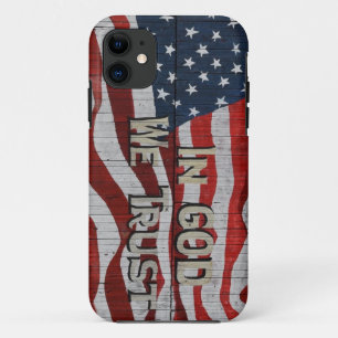 Case-Mate iPhone Case En Dieu, nous faisons confiance à Rustic Barque Am