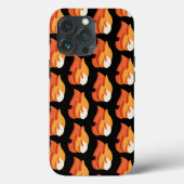 Coques Case-Mate iPhone En feu (Icône Flames 3D) (Verso)