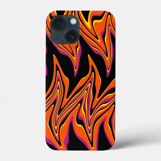 Coques Case-Mate iPhone En noir, rose, orange et jaune (Verso)