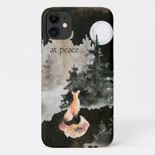 Case-Mate iPhone Case en paix ~ Fox et Pleine lune Woodland