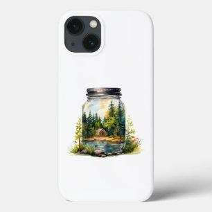 Case-Mate iPhone Case En regardant le ruisseau, la maison dans un bocal 