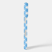 Coques Case-Mate iPhone En vichy bleu ciel (Verso / Droite)