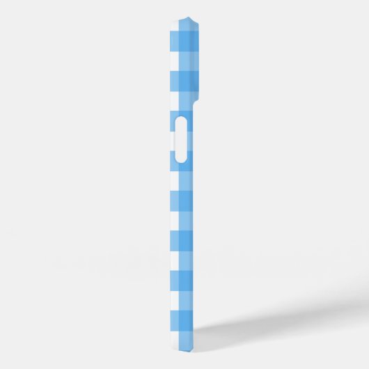 Coques Case-Mate iPhone En vichy bleu ciel (Verso / Droite)