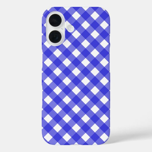 Coques Case-Mate iPhone En vichy bleu royal (Verso)
