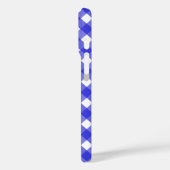 Coques Case-Mate iPhone En vichy bleu royal (Verso / Gauche)