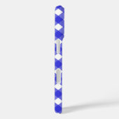 Coques Case-Mate iPhone En vichy bleu royal (Verso / Droite)