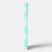 Coques Case-Mate iPhone en vichy Motif de contrôle (bleu clair) (Verso / Droite)
