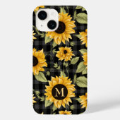 Coques Case-Mate iPhone en vichy Motif tournesol (Verso)