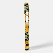 Coques Case-Mate iPhone en vichy Motif tournesol (Verso / Gauche)