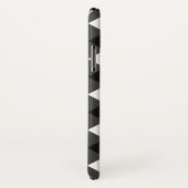 Coques Case-Mate iPhone En vichy noir et blanc (Dos/Droite)