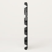 Coques Case-Mate iPhone En vichy noir et blanc (Dos/Gauche)