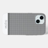 Coques Case-Mate iPhone En vichy noir personnalisé Samsung (Verso (horizontal))