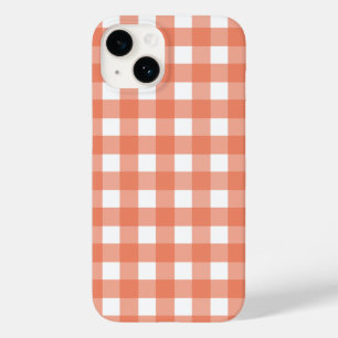 Coque Pour iPhone 14 En vichy orange
