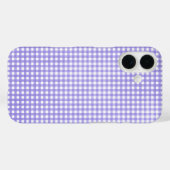 Coques Case-Mate iPhone en vichy pourpre (Verso (horizontal))