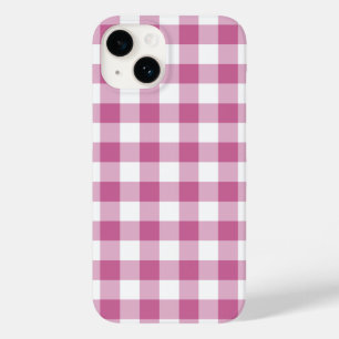 Coque Pour iPhone 14 En vichy rose